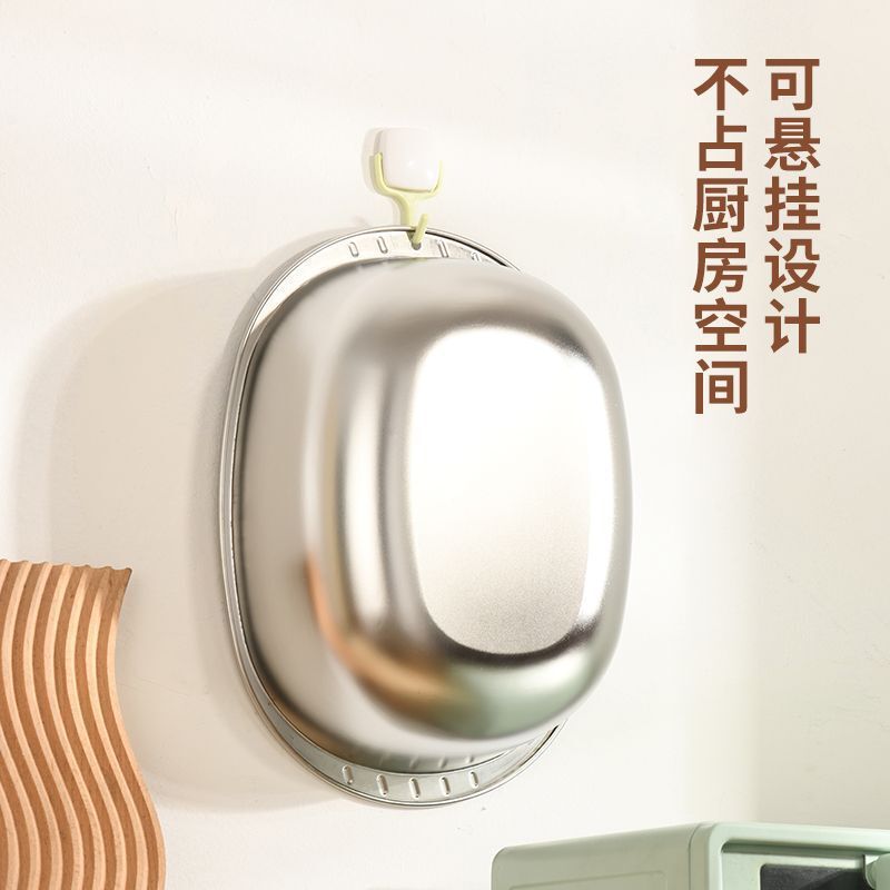 316不锈钢加厚加深家用厨房专用盆蛋形和面盆商用新款蛋形洗菜盆|undefined