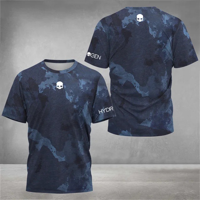 2025 venta caliente moda 3D impresión digital para hombres deportes deportes suelta transpirable manga corta cuello redondo camiseta en stock