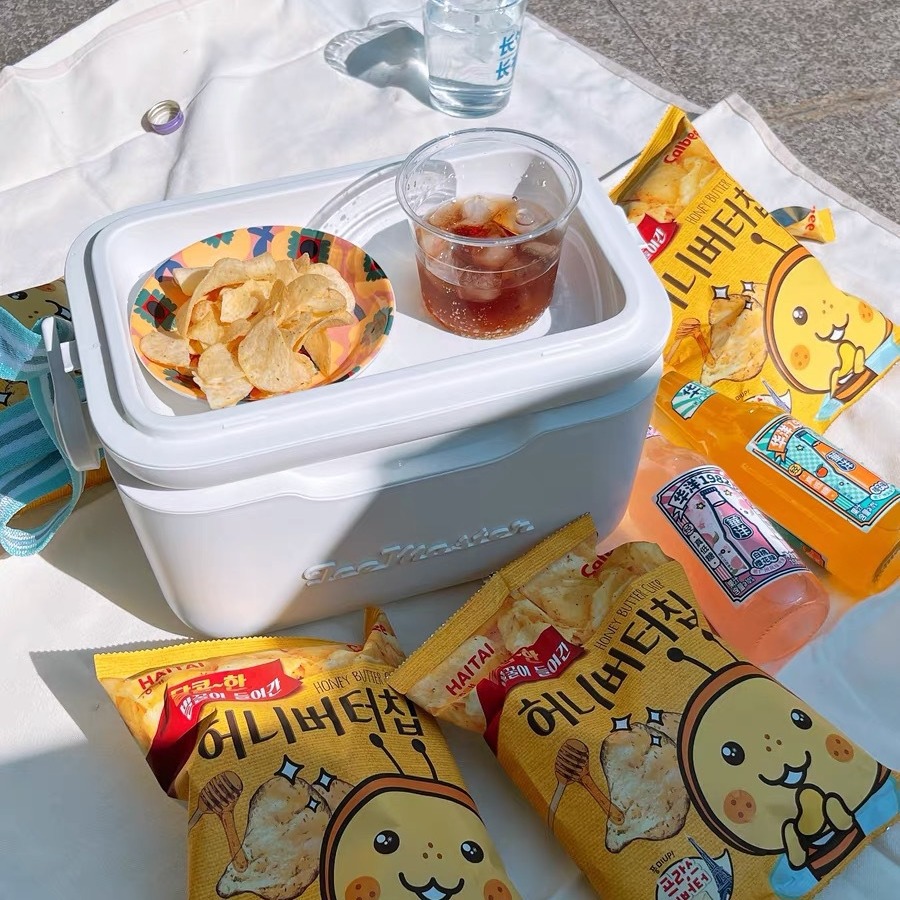 Pequeña incubadora regalo de verano mini 6can portátil portátil de almacenamiento de leche leche materna correa de hombro caja de regalo de conservación fresca