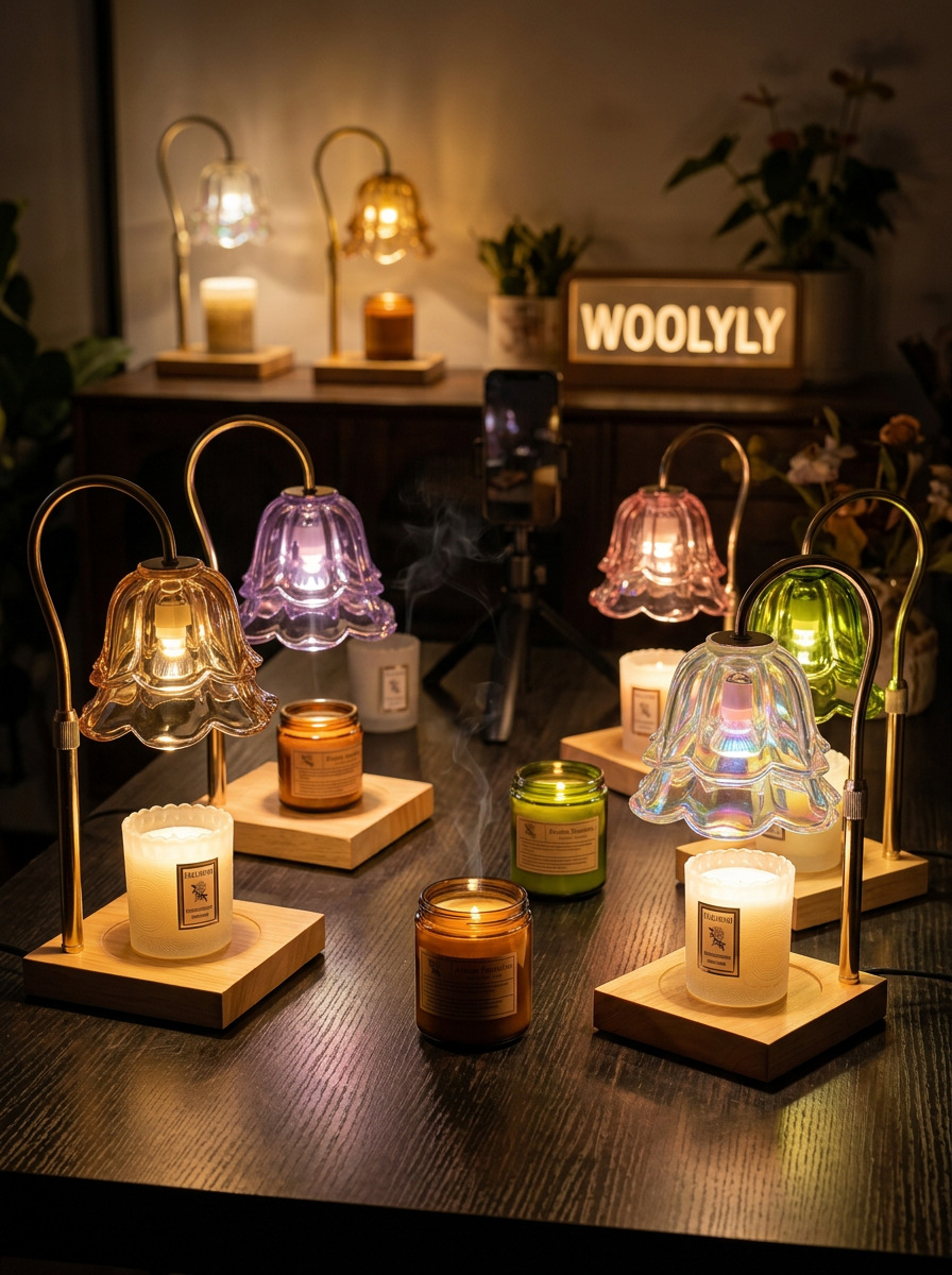 Lámparas de cera de fusión de Suzhou Lámparas de cabecera del dormitorio retro francesa Decoraciones del hogar Lámparas de atmósfera Lámparas de escritorio de aroma sin fuego