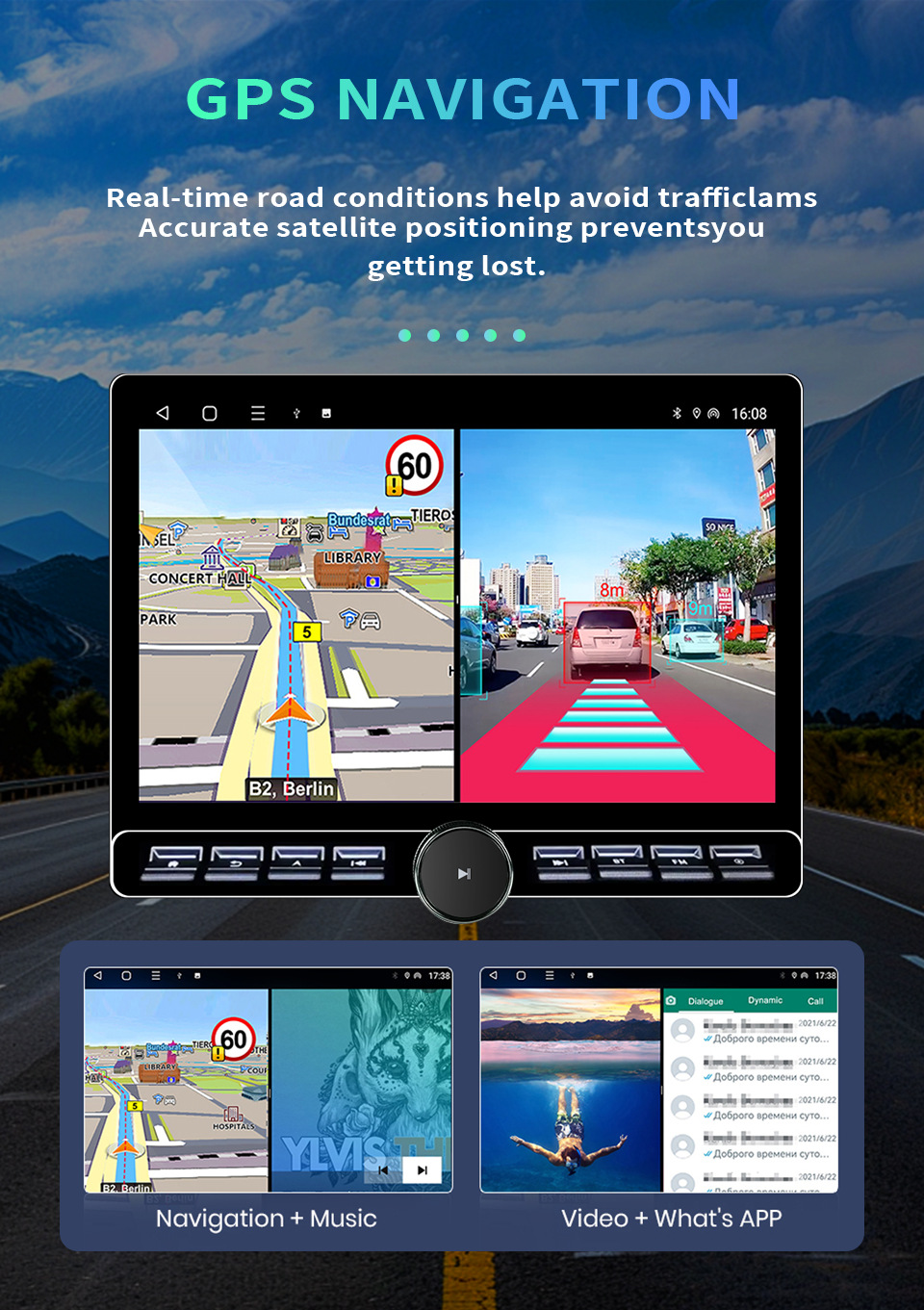 7870, 7862, 2K Screen 8-Core 4g with Dsp 13inch Xiaomi Car-Style Car Navigation Optional 360