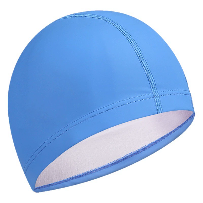 Высококачественная шапочка для плавания из искусственной кожи для взрослых унисекс, однотонная, водонепроницаемая, дышащая, не затягивающая, шапочка для плавания, настраиваемый логотип