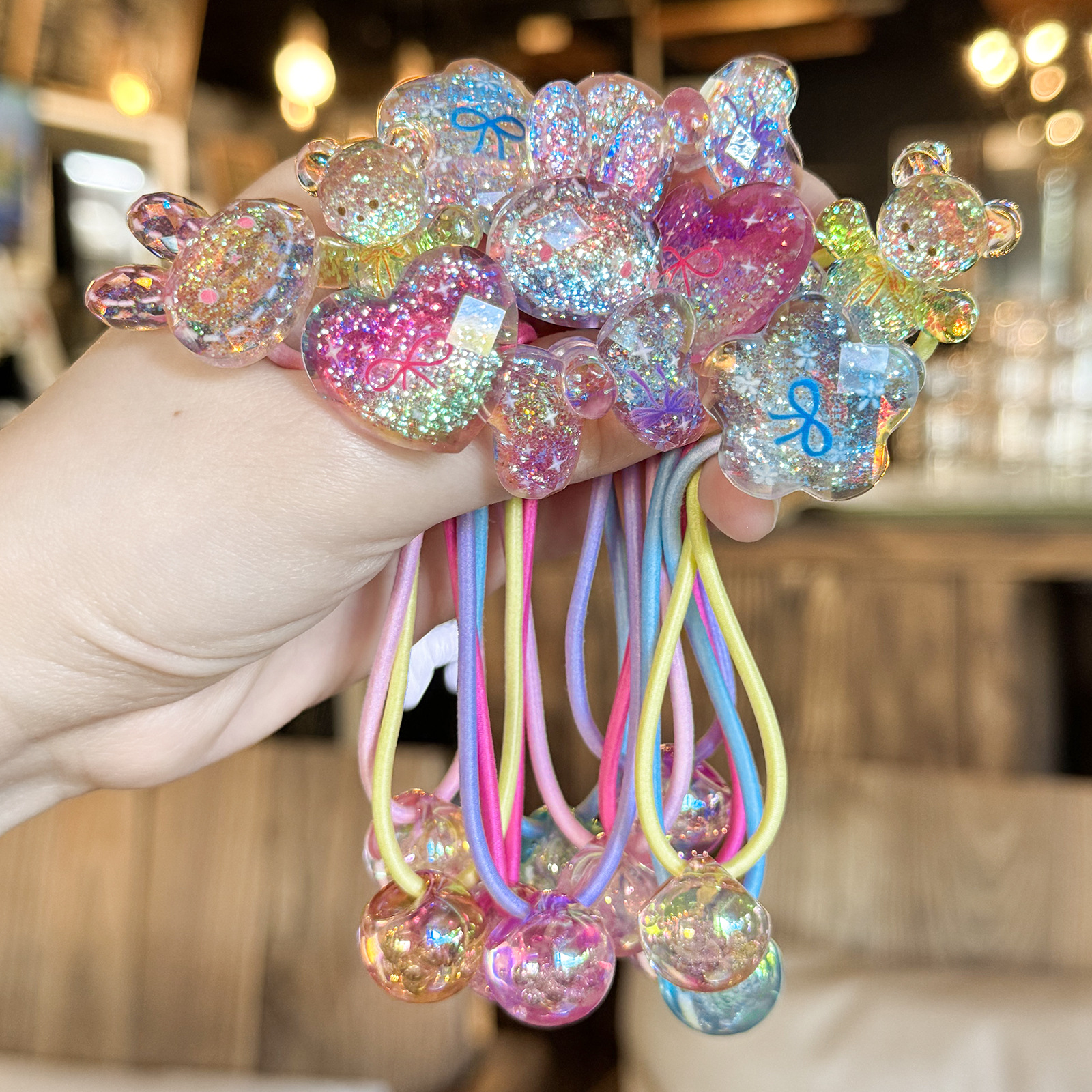 Coleteros Elásticos de Dibujos Animados para Niños A181 Acrílico Alta Elasticidad