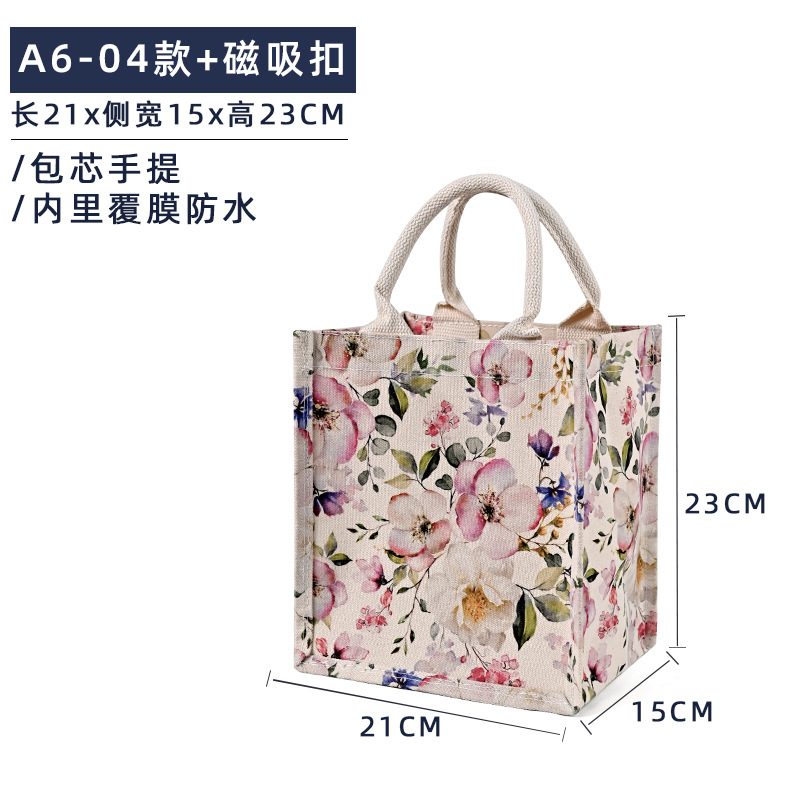 A6 - 04 + hebilla de succión magnética; tamaño; lona