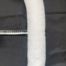 仿狐狸毛条大兔狐9厘米毛峰汉服斗篷用毛领毛边仿狐狸毛领毛条
