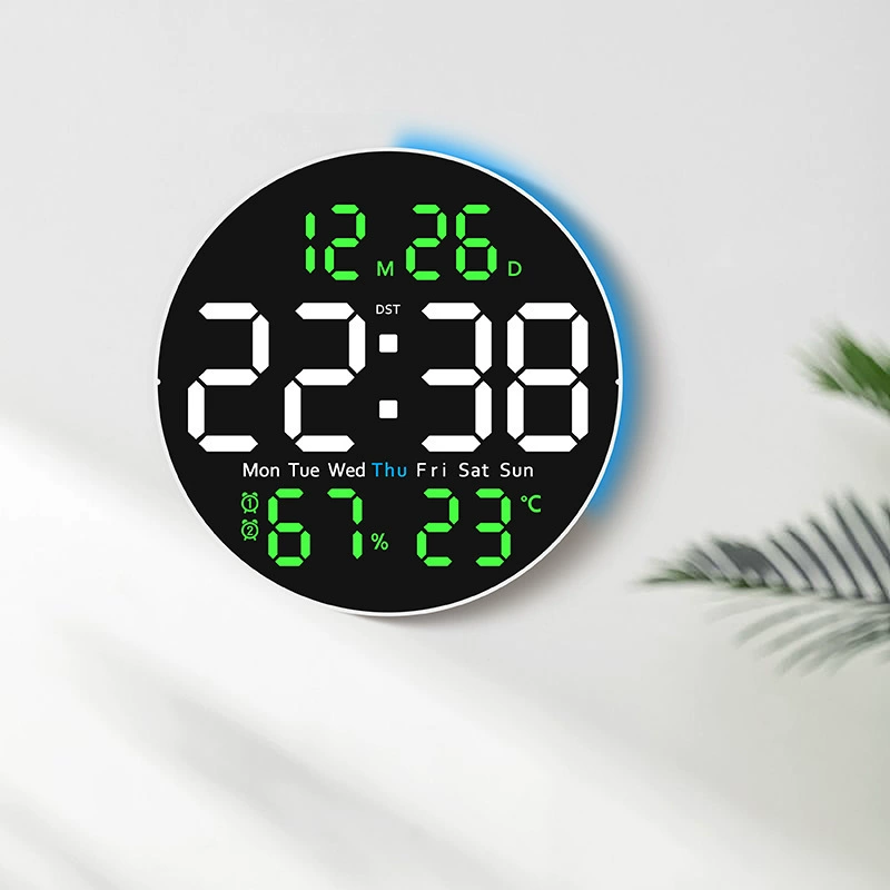Electronic night light for living room, universal watch, thermometer, mute hygrometer