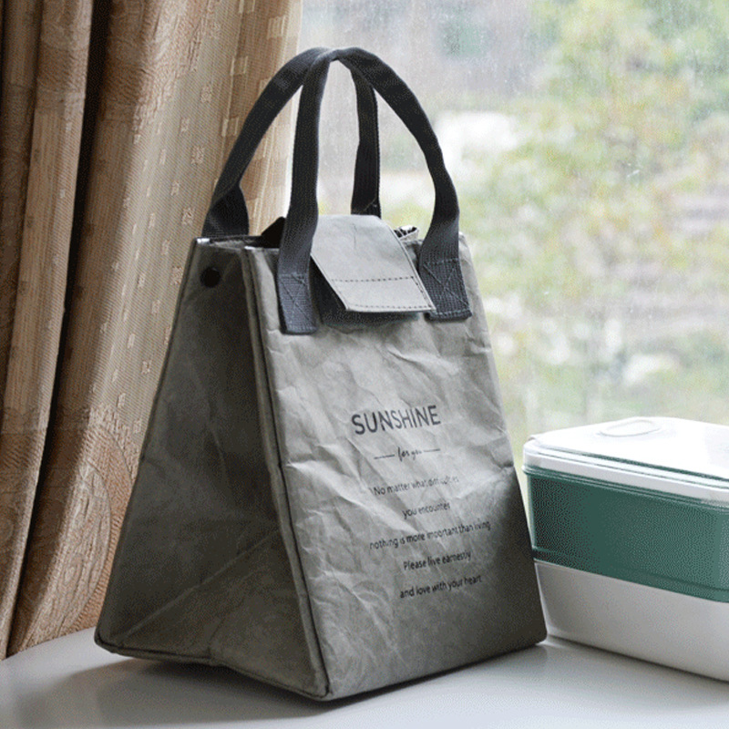 Bolsa de almuerzo BOLSA DE AISLAMIENTO impermeable papel de aluminio bolsa de lonchera japonesa bolso imprimible bolsa de almacenamiento LOGO varias necesidades diarias