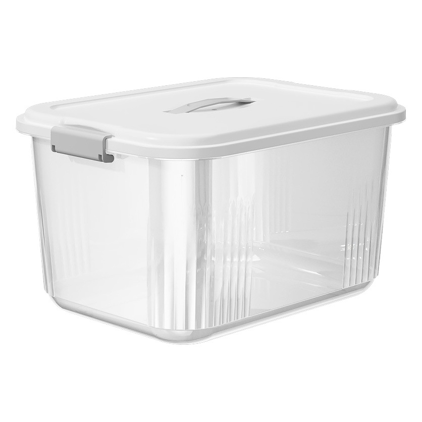 Caja de almacenamiento plástico con tapa portátil ecológica varios tamaños image 1