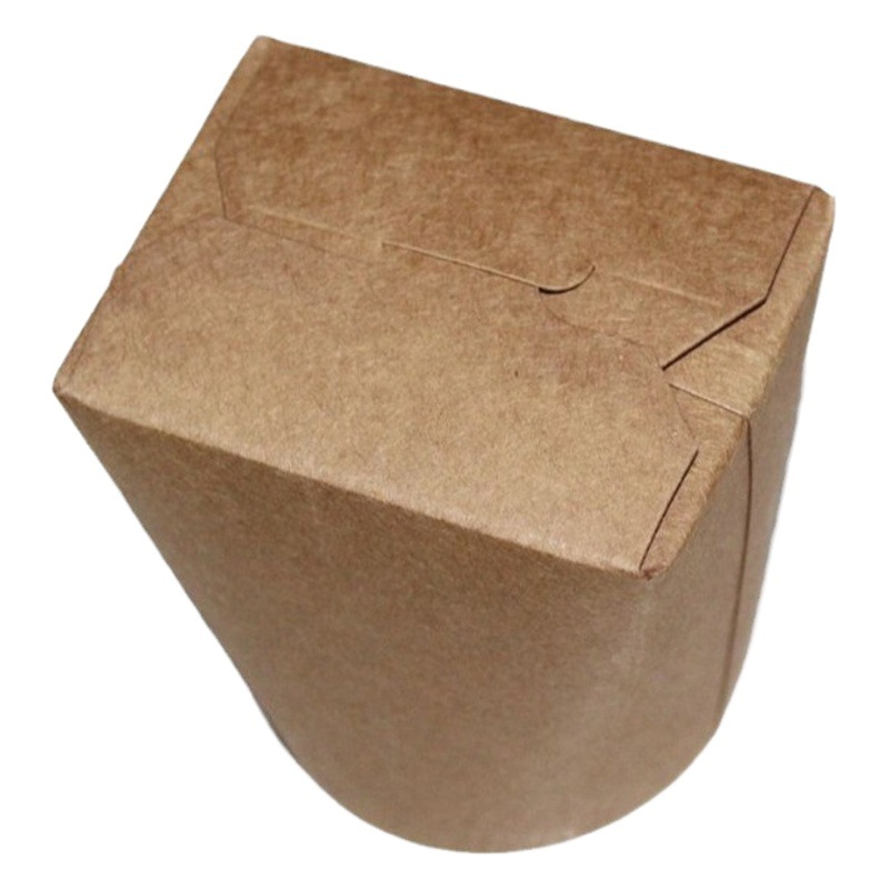 Cuenco para fideos de fondo redondo de cartón blanco, caja de embalaje desechable para llevar, cubo para fideos con logotipo personalizable, venta directa de fábrica image 1