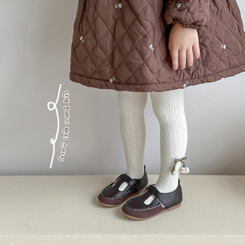 Los calcetines transfronterizos de los niños de Tiantai peinaron las polainas de las pantimedias de las muchachas del algodón