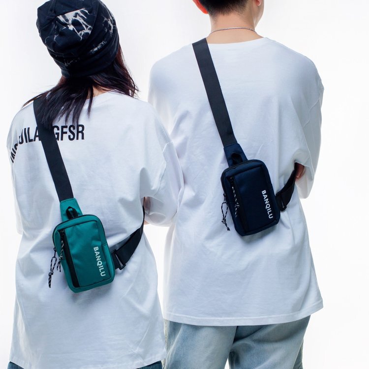 Casual Crossbody Bag Women's Simple Shoulder Bag Instagram Popular Brand Japanese Style Mini Sports Backpack Men's Lightweight Small Chest Bag