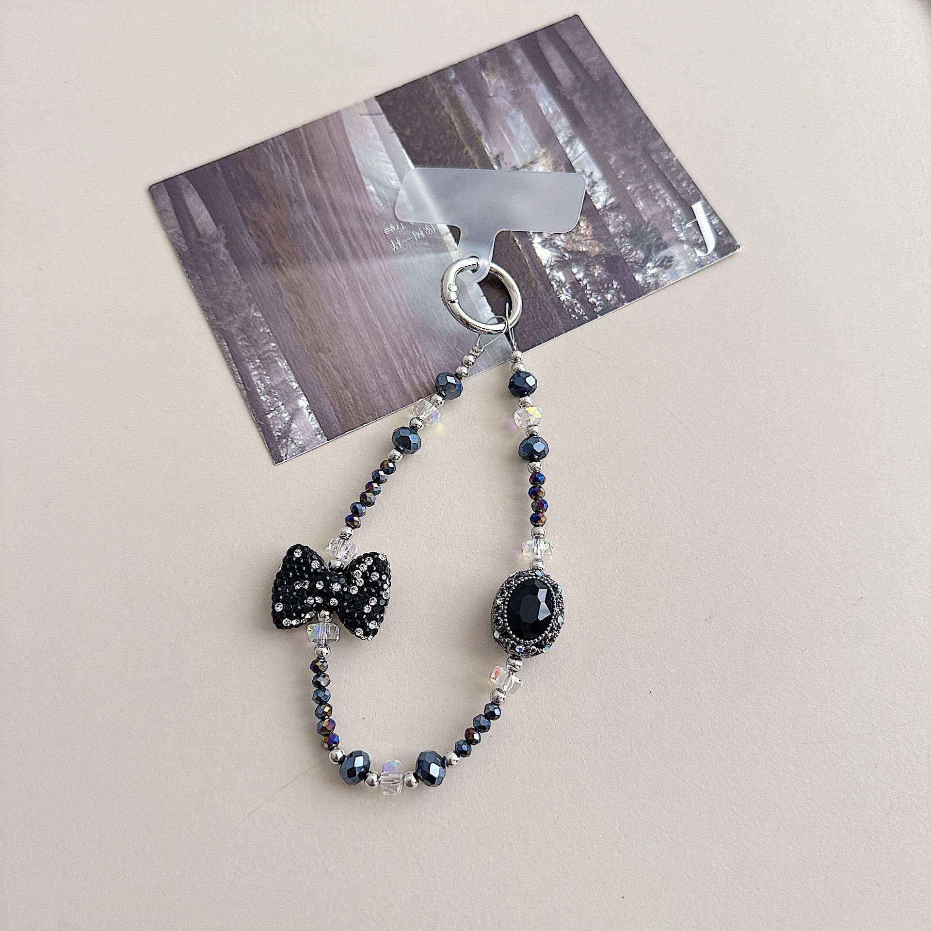 Boutique hecho a mano de alta gama teléfono móvil cadena colgante ins mujer ligero lujo dulce fresco estilo princesa moda teléfono móvil cadena colgante mensajero largo