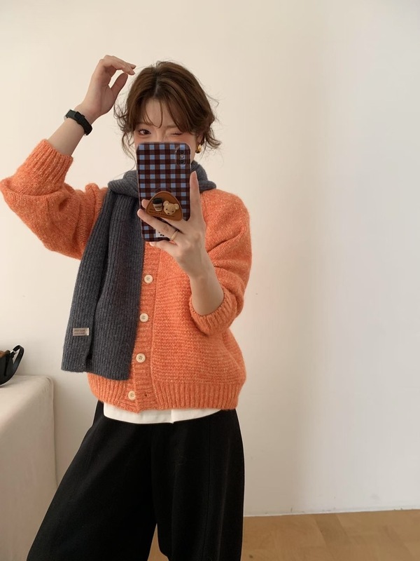 法式高级感复古花纱毛衣外套女2025秋冬新款宽松软糯针织开衫上衣|undefined