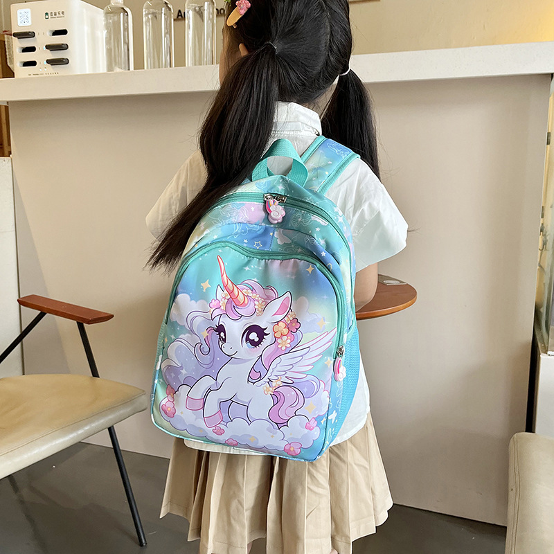 Nueva mochila de jardín de infantes niña caricatura lindo unicornio mochila de estudiantes portátil de gran capacidad mochila infantil