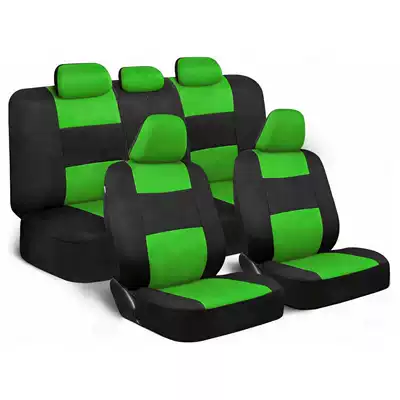 Universal seat cover, Cross-Border E-Commerce - green-and-black-9-piece-set-five-seats