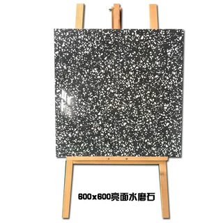 工厂定制佛山600x600通体水磨石客餐厅哑光防滑灰色仿古砖