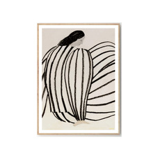 Creative simple abstract line character canvas painting poster modern home wall decoration painting core