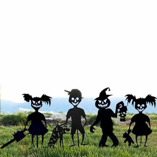 Cross-border New Explosions Metal Iron Ghost Zombie Boys Girls Kids Halloween Outdoor Garden Courtyard Card