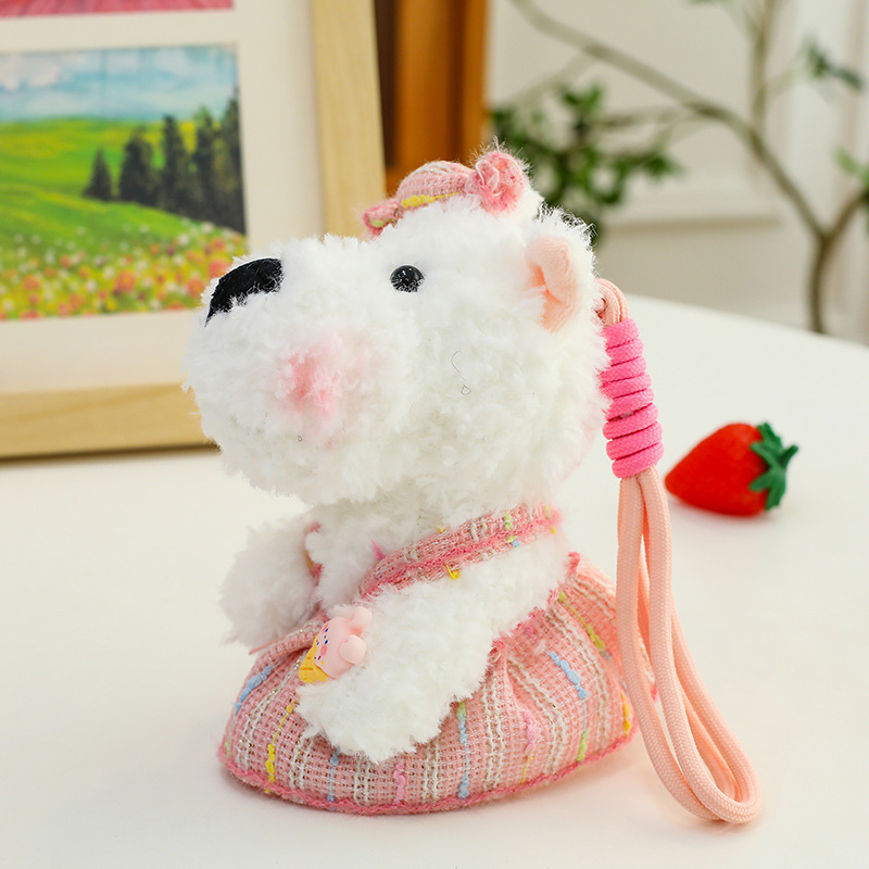 West Highland Color cuerda felpa colgante muñeca colgante garabateado cachorro muñeca bolso llavero muñeca colgante regalo