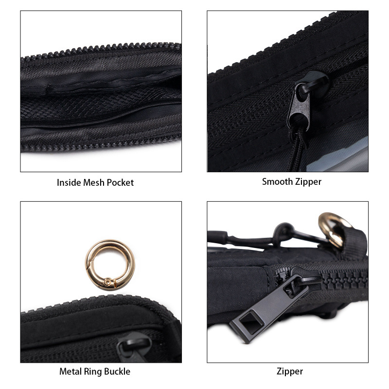 Mayorista transfronterizo simple monedero de nylon impermeable al viento multifuncional bolso de tarjetas llaveros monedas de cambio