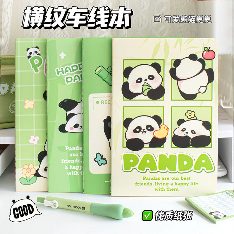 Temporada escolar Panda A5 cuadernos de dibujos animados cuadernos