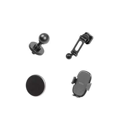 with an aluminum alloy base — Car phone holder