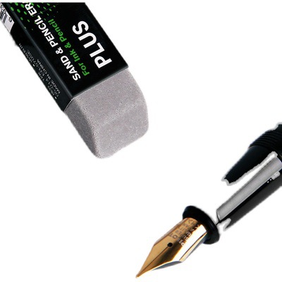 Japonés pleshi esmerilado Goma de goma de la arena estudiante de la pluma lápiz pluma palabra arena borrador pluma de agua neutral