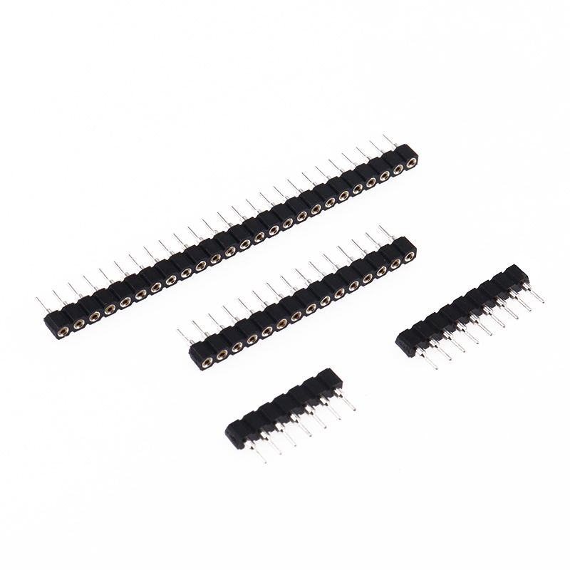 2.54mm単列丸穴排母1*2/3/4/5/6/10/12/20/25/30/40p母座塑性高さ3mm