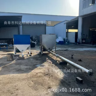 长短管道按需加工生产絮凝剂螺旋给料机 大小产量螺旋送粉机