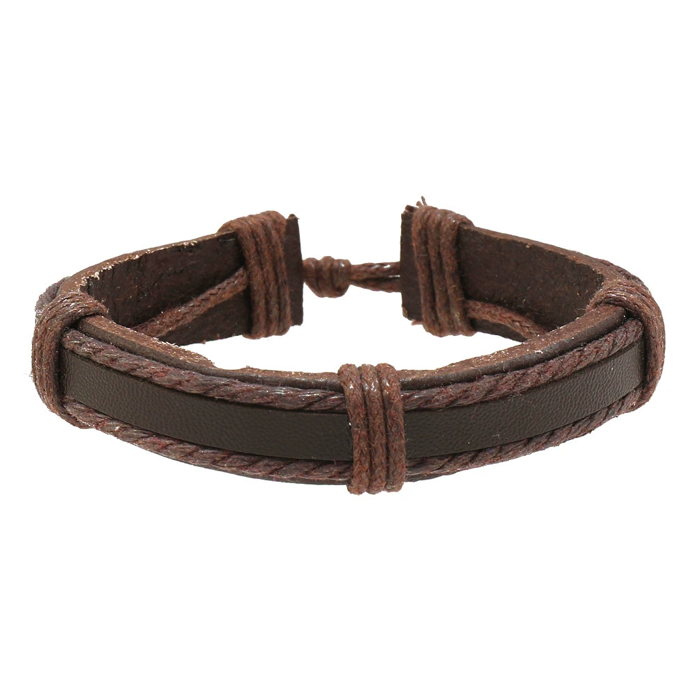 (Cross-border trading), trend accessory, leather jewelry, woven bracelet, European style, direct factory sales