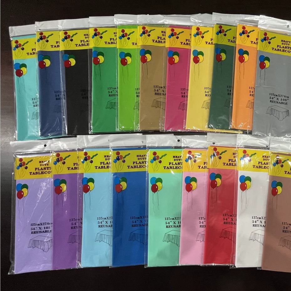 Розница Амазонки экспорта скатерти устранимой скатерти сплошного цвета ПЭ прямоугольная сгущенная сразу