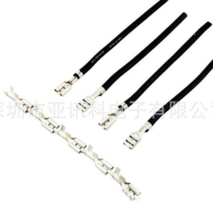 110/187/205/250 plug spring connection line 4.8/6.3 ordinary straight plug spring terminal line