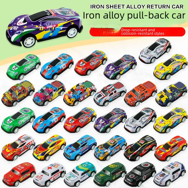 Shake sound explosion alloy back Force mini car children's toy car wholesale stall model fall-resistant simulation car