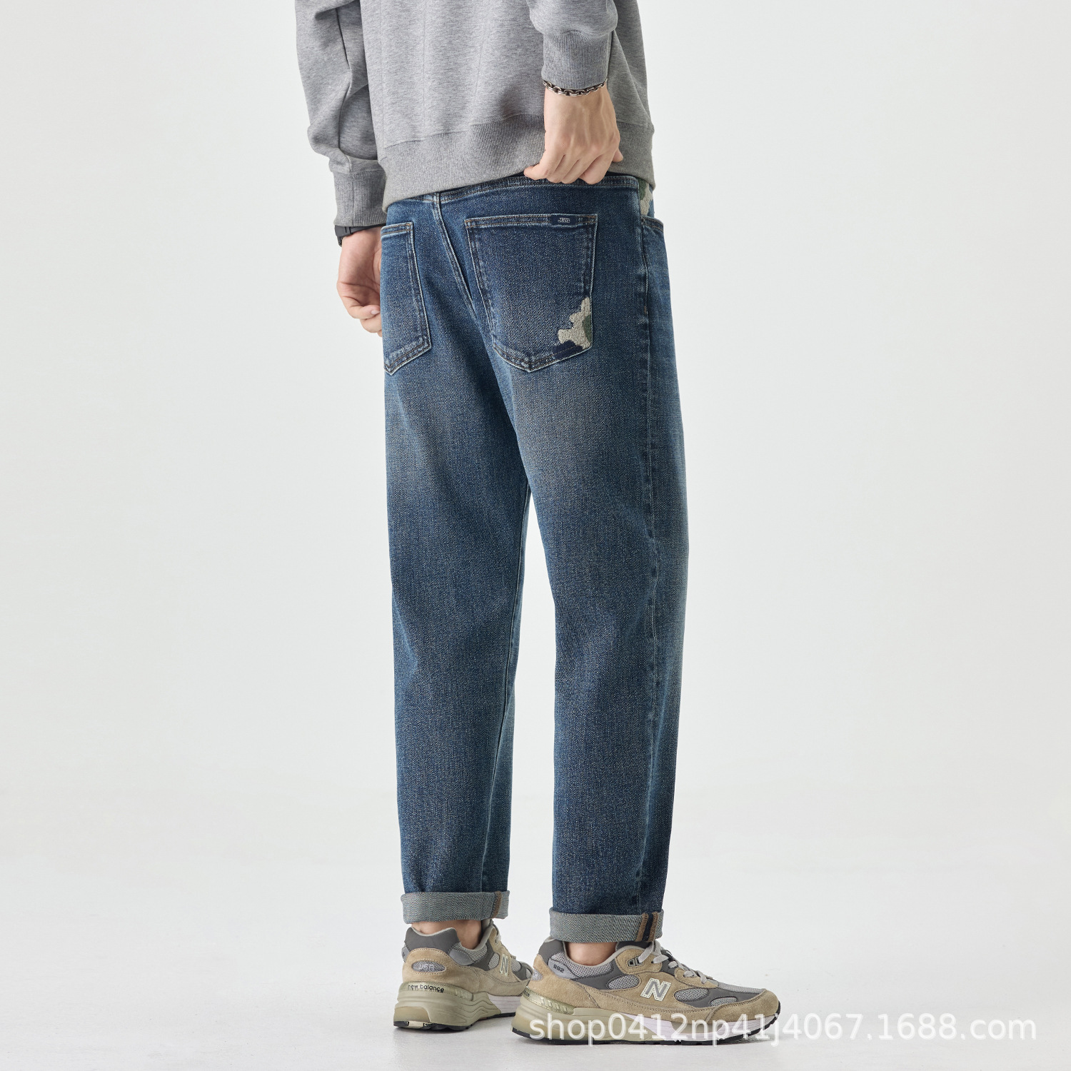 Blue Harem Jeans Summer Thin Style 2026 New Trendy Brand Tapered American Casual Versatile Loose Straight Pants