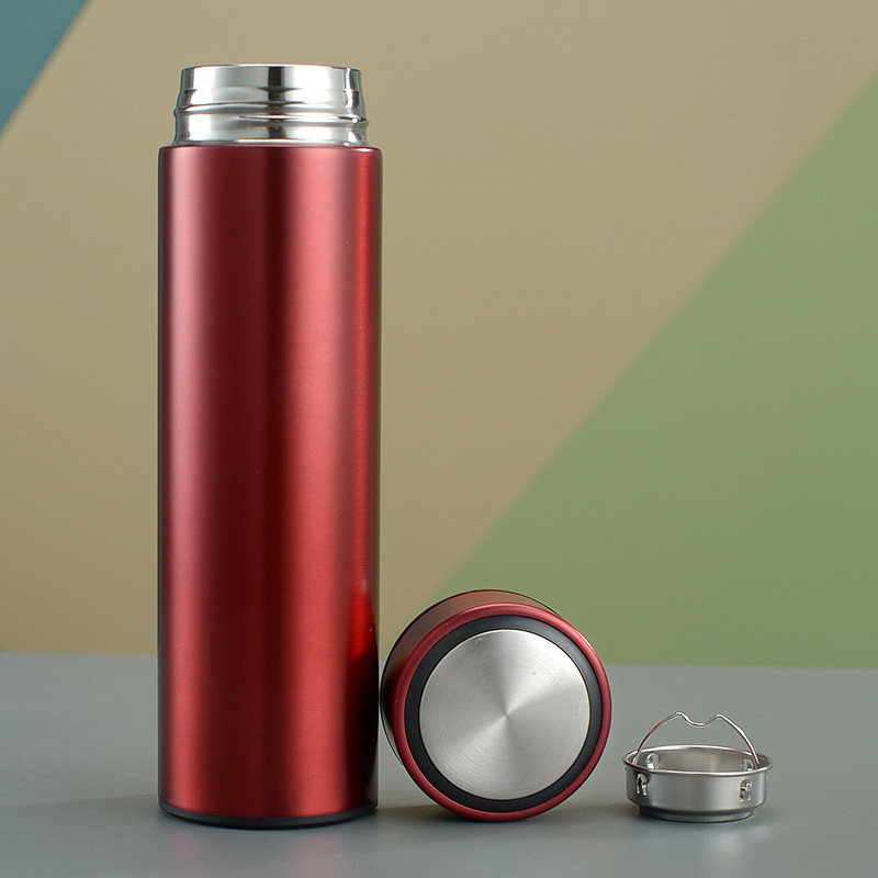 Clásico 304 Acero inoxidable taza de vacío los hombres y las mujeres portátil agua soporte impresión logo letras patrón actividad regalo