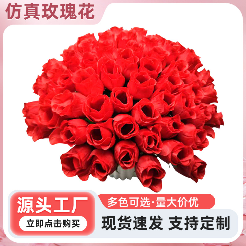 Ramo de Rosas Artificiales para el Día de San Valentín, Regalo para Decoración de Sala de Estar y Dormitorio, Ramo Artificial de Halloween al por Mayor