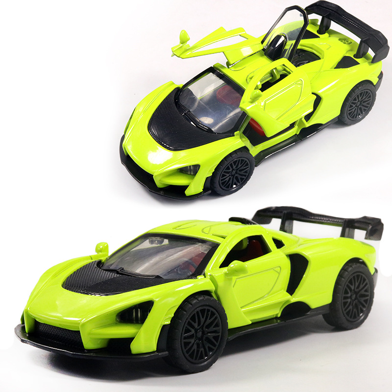 Return fuerza a granel aleación modelo de coche puerta abierta coche de juguete para niños niño decoración de pastel al por mayor