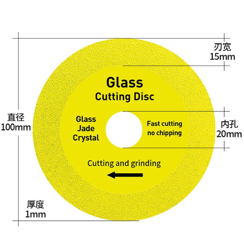 Vidrio especial pieza de corte de cerámica Jade azulejo botella de vino pulido diamante ultra-Delgado hoja de sierra al por mayor no colapso borde