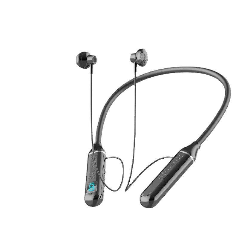 Popular inalámbrico Bluetooth headset Halter deportes binaural en la oreja cuello colgando ultra-larga resistencia auriculares Bluetooth al por mayor