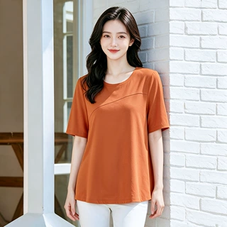 2026夏季新款短袖宽松休闲胖妈妈大码棉质打底百搭T恤汗衫女装
