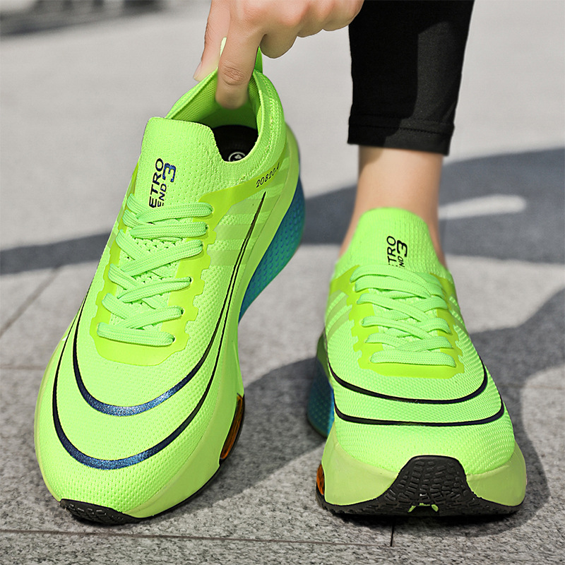 2025 verano tela de malla transpirable amortiguación zapatos para correr hombre y mujer desgaste antideslizante pareja de zapatos deportivos con cojín de aire casuales