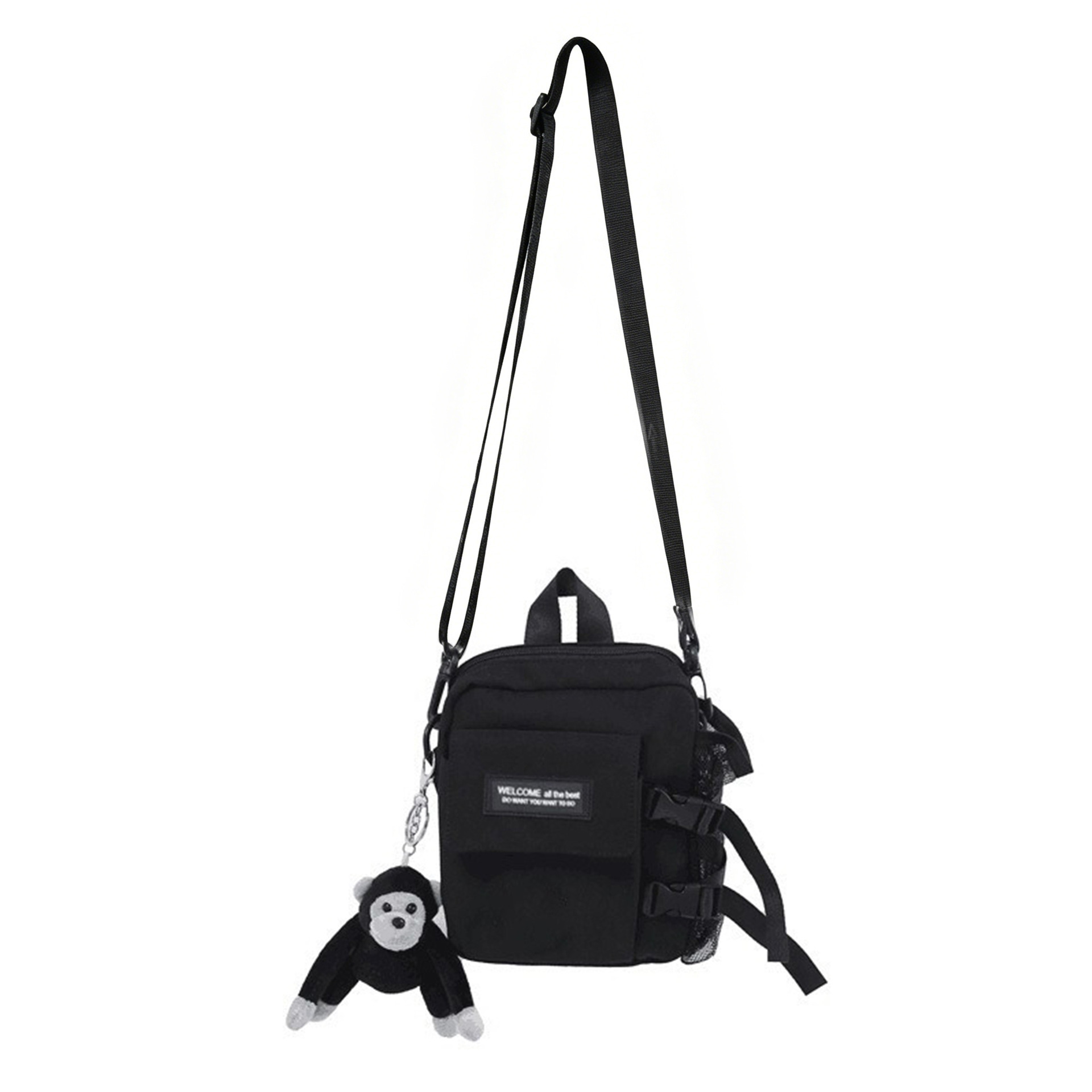 Bolsos cruzados pequeños para hombre y mujer, bolsos modernos estilo ins, nueva versión coreana, bolsos cruzados de hombro informales estilo Harajuku para mujer, moda urbana.