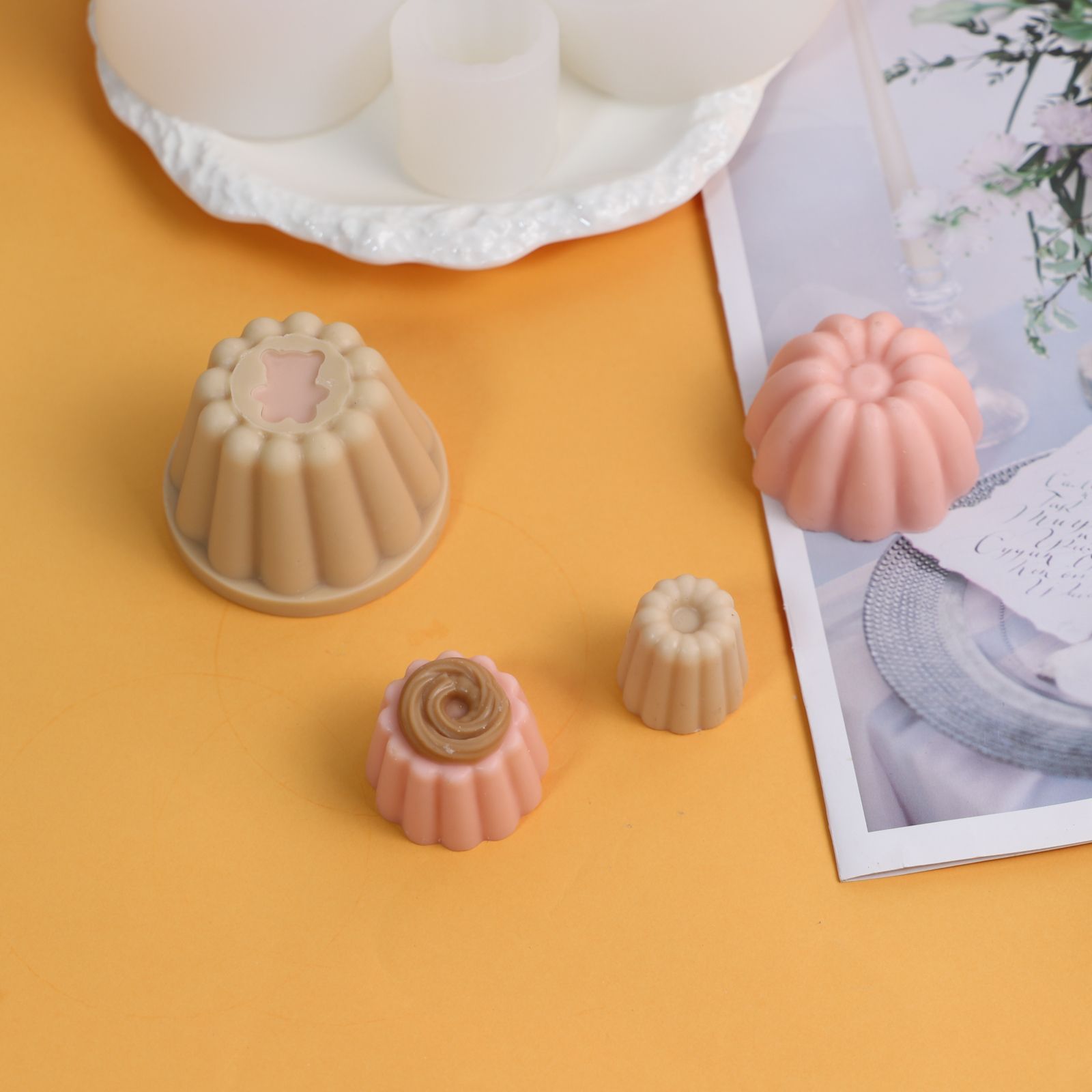 Стерео Luli свечи плесень DIY мыло ручной работы пудинг желе мусс для выпечки ароматерапии свечи плесень