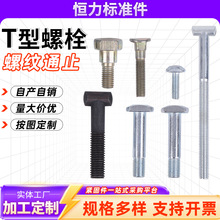 厂家高强度扣件螺丝 T形台阶螺栓 8.8级T型螺栓 多种规格批发