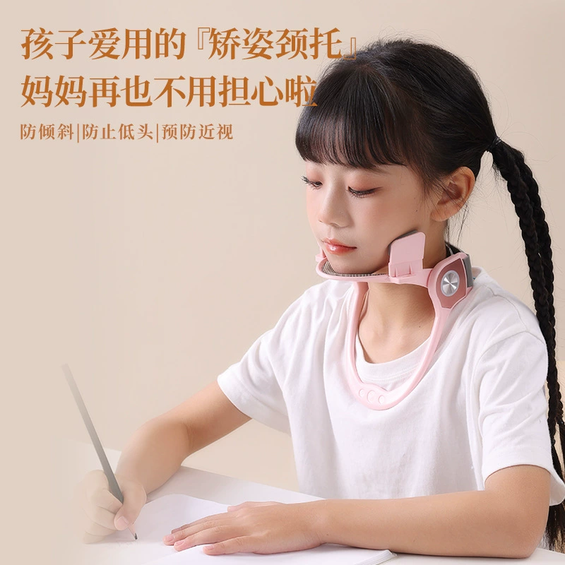 Регулируемый ортез для детей с поддержкой вперед направленного наклона головы, предотвращающий сутулость, для улучшения осанки, поддержки при путешествиях и фиксации шеи.