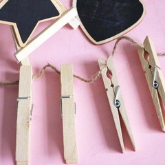 Multi-specification Wood Clip Large Birch Wood Folder Receipt Clip Note Sticky Photo Wall Decor Hanging Ornament Home Living