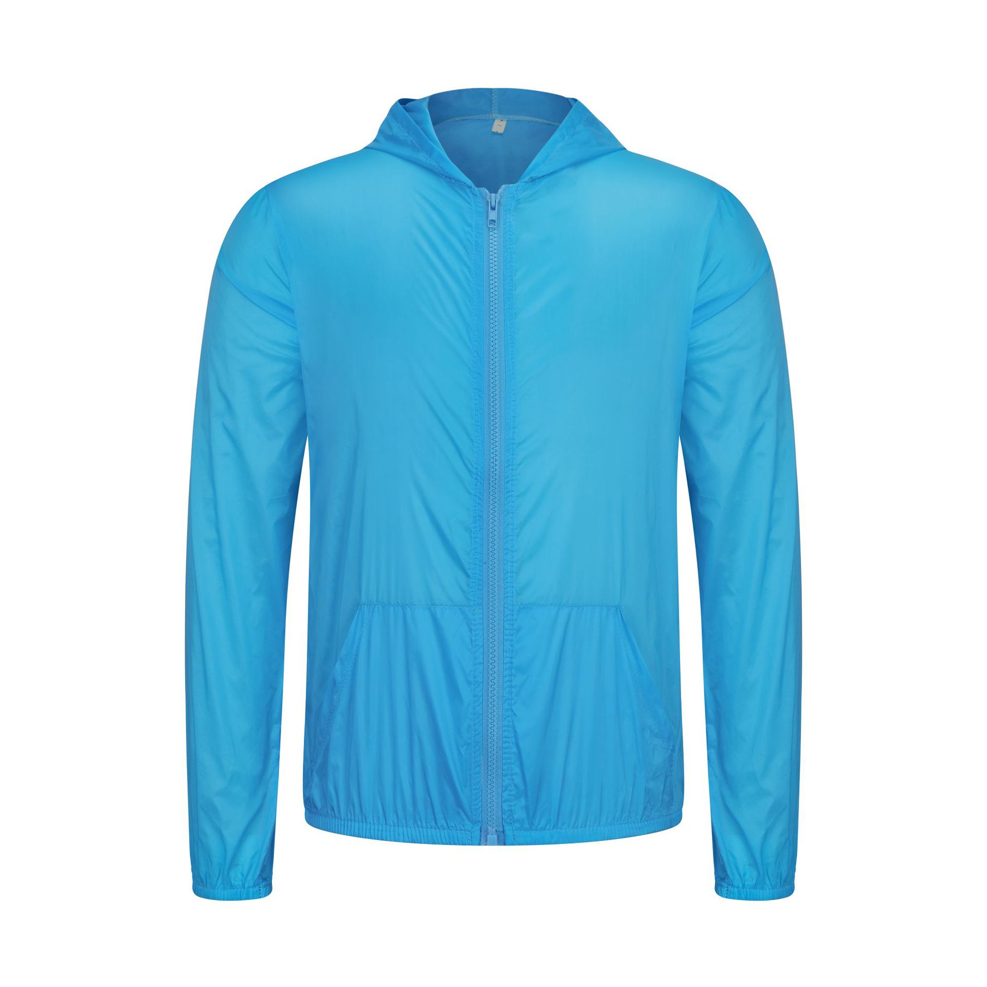 Color caramelo ropa de piel transpirable ultraligera al aire libre verano protección UV protección solar chaqueta superior hombres y mujeres personalizados