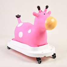 新款玩具車充氣跳跳馬卡通充氣動物跳跳奶�；啈敉饧雍裥驴钔�