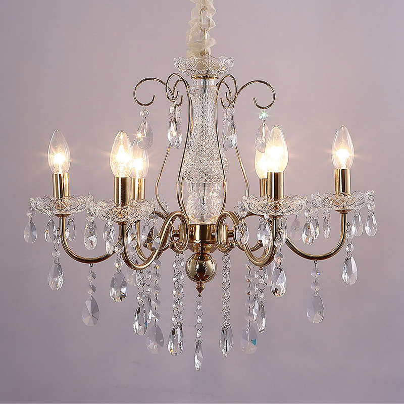 New crystal chandelier modern minimalist living room dining room bedroom kitchen bathroom study creative American lamps wholesale