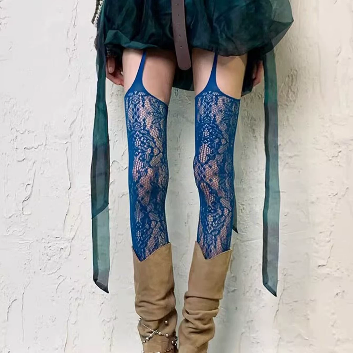 Autumn Retro Thin Tights, Women's Fitted Patterned Pantyhose, Multiple Colors